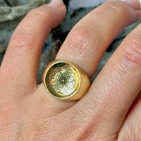 Image 2 of Arabic Calligraphy Bahá'í burial ring - Stainless steel