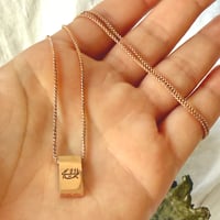 Image 4 of Presence Bahá'í Symbols double sided Necklace Stainless Steel