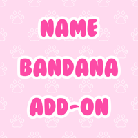 Image 1 of Personalized Name Bandana Add-On