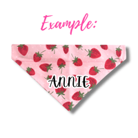 Image 2 of Personalized Name Bandana Add-On