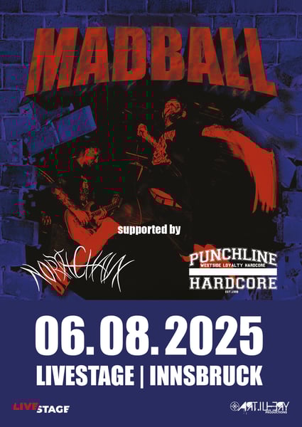 Image of MADBALL // supported by: NORTHCHAIN // PUNCHLINE - 06.08.2025