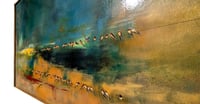 Image 5 of Original Canvas - Harvest Swallows - 60" x 36"
