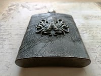 Image 4 of STEAMPUNK 7oz HIP FLASK IN GIFT BOX SET