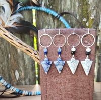 Image 1 of Arrowhead Charm Earrings | Lightweight Arrowhead Earrings