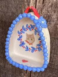Image 2 of Red Collar, Cat Wall Shrine