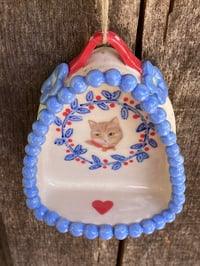 Image 4 of Red Collar, Cat Wall Shrine