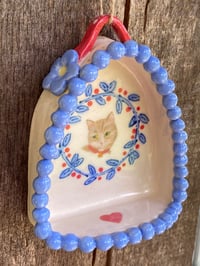 Image 3 of Red Collar, Cat Wall Shrine
