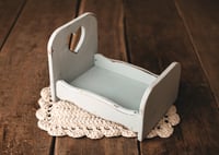 Bed in baby blue