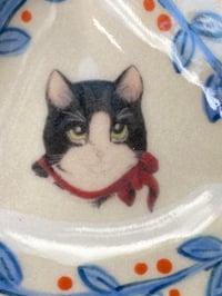 Image 3 of Black & White Cat Trinket Dish