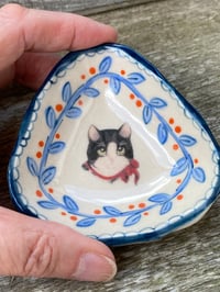 Image 2 of Black & White Cat Trinket Dish