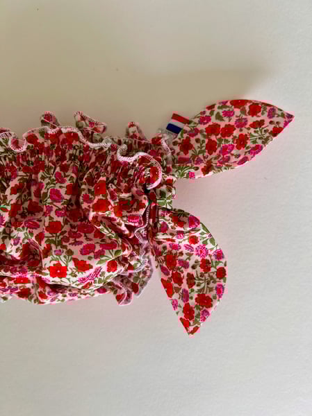 Image of Bikini en liberty Freyja Daisy rose coquelicot 