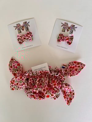 Image of Bikini en liberty Freyja Daisy rose coquelicot 