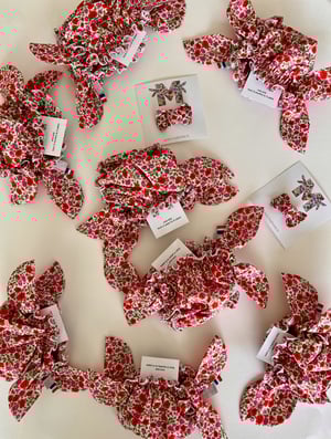 Image of Bikini en liberty Freyja Daisy rose coquelicot 