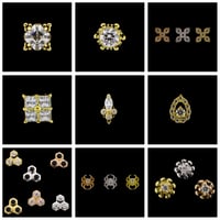 Gold Gemmed Ends-PRE ORDER