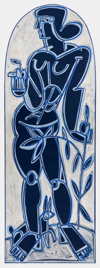 "Eve In Blue and White" by America Martin