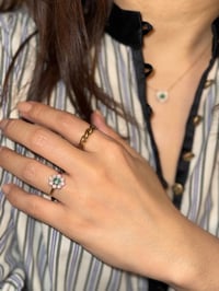 Image 2 of Emerald Cluster Ring