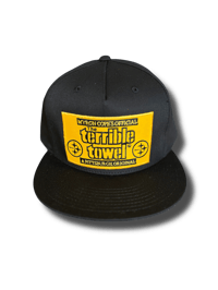 Image 1 of Terrible Towel SnapBack With Steelers Pin/Custom Box
