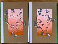 Heart Wreath Notebooks: Set of 2 (Pink/Orange)