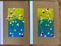 Heart Wreath Notebooks: Set of 2 (Blue/Green)