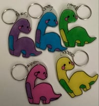 Baby Brontosaurus keychain 