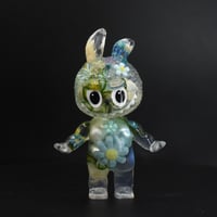 Image 2 of Blue Flower Floral KewBuBu Glow in the Dark Double Cast Resin Figure