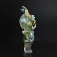 Image 4 of Blue Flower Floral KewBuBu Glow in the Dark Double Cast Resin Figure