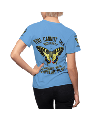 Image 16 of  YOU CAN'T TALK BUTTERFLY LANGUAGE WITH CATERPILLAR PEOPLE AOP T-shirt