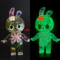 Image 1 of Light Pink Flower Floral KewBuBu Glow in the Dark Double Cast Resin Figure
