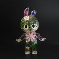 Image 2 of Light Pink Flower Floral KewBuBu Glow in the Dark Double Cast Resin Figure