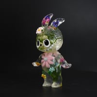 Image 3 of Light Pink Flower Floral KewBuBu Glow in the Dark Double Cast Resin Figure