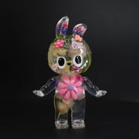Image 2 of Hot Pink Flower Floral KewBuBu Glow in the Dark Double Cast Resin Figure