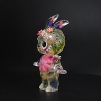 Image 3 of Hot Pink Flower Floral KewBuBu Glow in the Dark Double Cast Resin Figure