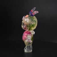 Image 4 of Hot Pink Flower Floral KewBuBu Glow in the Dark Double Cast Resin Figure