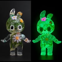 Image 1 of Purple Flower Floral KewBuBu Glow in the Dark Double Cast Resin Figure
