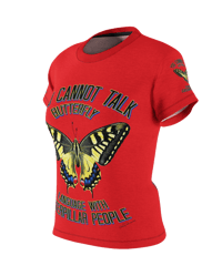 Image 18 of  YOU CAN'T TALK BUTTERFLY LANGUAGE WITH CATERPILLAR PEOPLE AOP T-shirt