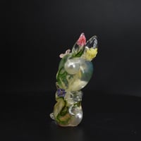 Image 7 of Floral Sitting Rabbit Kewtie Glow in the Dark DoubleCast Resin Figure