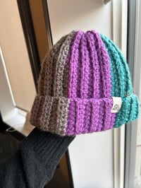 Image 1 of chunky crochet beanies