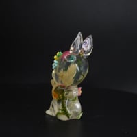 Image 6 of Floral Sitting Rabbit Kewtie Glow in the Dark Double Cast Resin Figure