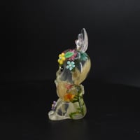 Image 5 of Floral Sitting Rabbit Kewtie Glow in the Dark Double Cast Resin Figure
