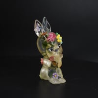 Image 10 of Floral Sitting Rabbit Kewtie Glow in the Dark Double Cast Resin Figure