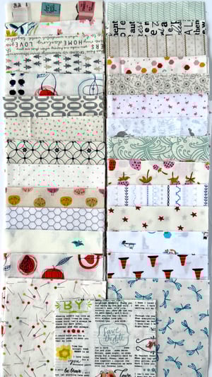 Image of  116 Low Volume 5" Charm Squares - 4 of each print