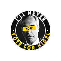 Image 1 of Never Nigel: NOPE Sticker Pack (Set of 2)