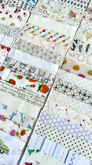 Image of 136 Low Volume 5" Charm Squares - 2 of each print