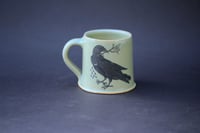 Image 2 of Hare and Rook Mug. Blue Celadon glaze. (PRE ORDER)