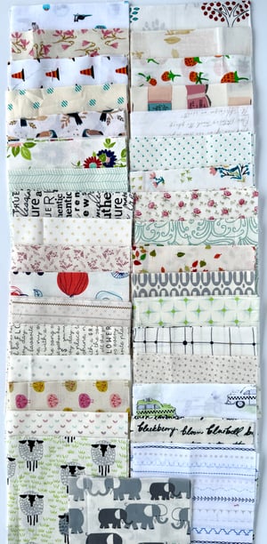 Image of 140 Low Volume 5" Charm Squares - 4 of each print