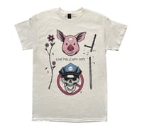 Image 1 of L☻VE PIGS // HⒶTE COPS Natural T-Shirt