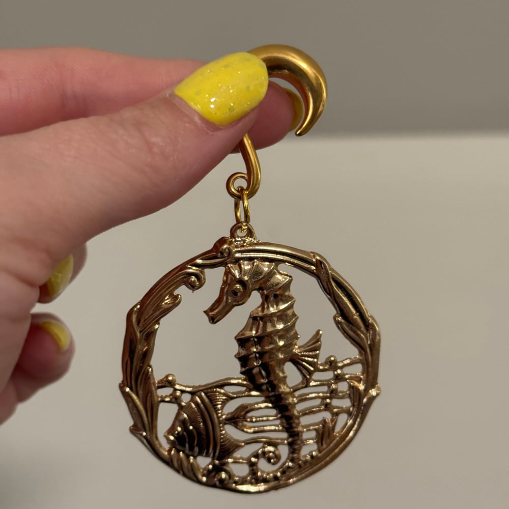 Image of 2g Seahorse Hoop Hooks