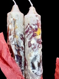 Image 3 of Painted Garden Pillar Candles 