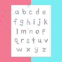 Image 2 of AQUAFRESH ALPHABET - framed