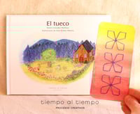 Image 1 of Cuento 'El tueco' con marcapáginas pintado y bordado